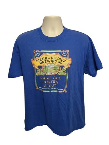 Sierra Nevada Brewing Company Pale Ale Porter Stout Adult Large Blue TShirt - $19.80