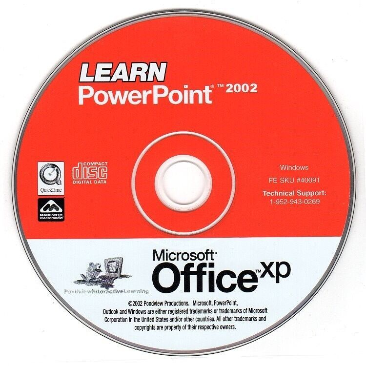 Learn Microsoft PowerPoint 2002 (PC-CD-ROM, 2002) for Windows - NEW CD in SLEEVE - £3.91 GBP
