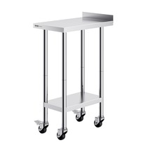 VEVOR 24 x 15 x 40 Inch Stainless Steel Work Table, Commercial Food Prep... - $110.87
