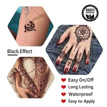 Temporary Tattoos Kit 4Pcs Semi Permanent Paste Cones Henna India Body Art - £10.29 GBP