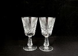 Waterford Crystal ROSSLARE 6&quot; Claret Wine Glasses Goblets ~ Pair - $36.62