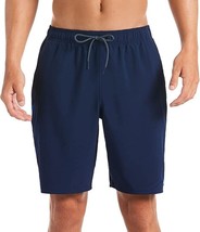 Men&#39;s Nike Contend 9-inch Volley Swim Trunks Navy Size Large Brand New With Tags - £40.80 GBP