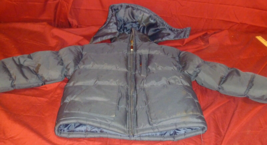 BLUE COLD WEATHER WINTER SNOW BOYS YOUTH WARM DOUBLE INSULATED PUFFER JA... - $23.48