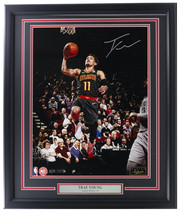 Trae Young Signed Framed Atlanta Hawks 16x20 Basketball Clean Look Photo Panini - £255.86 GBP