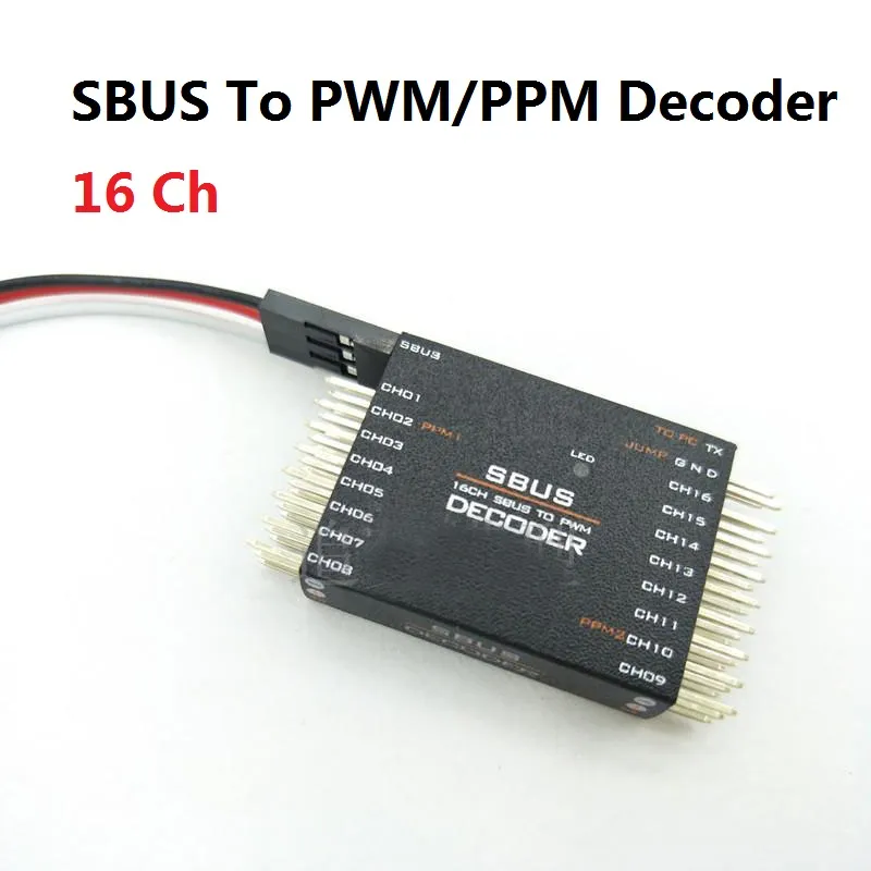 DIY SBUS To PWM/PPM Decoder 16 Channel Converter Receiver Signal ...