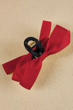 Fiery Red Bow Decor Large Hair Claw Clip - $69.36 MXN