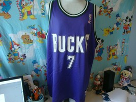 Vintage 90's NBA Milwaukee Bucks Terrell Brandon Champion Jersey 52  - $74.25