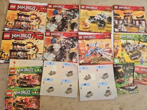 Primary image for LEGO Ninjago MANUAL LOT 2507 2594, 2596, 9448, 2260, 2518 2258 LOT OF 15