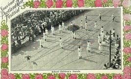 Portland Oregon Rose Festival School Children&#39;s Parade 1926 Antique Postcard - £7.07 GBP