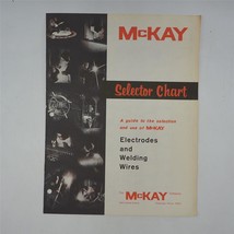 Vintage McKay Electrodes Welding Bulletin Brochure Selector Chart 1967 - $29.78