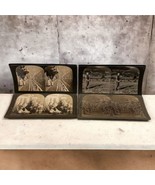 4 Stereograph Cards Antique 1900’s B &amp; W Keystone View Company Farm Life... - $389.16 MXN