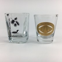 Two Minnesota Shot Glasses In Excellent Condition Collectible Gift - £5.28 GBP