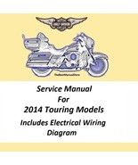 2014 Harley Davidson Touring Models Service Manual - $24.95