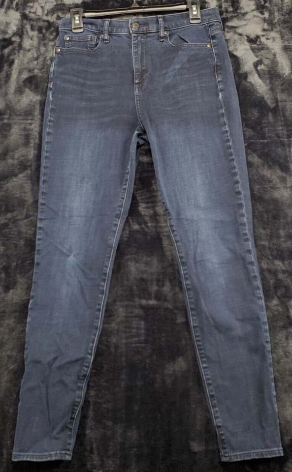 Gap Jeans Womens Size 29 Blue Denim Cotton Skinny Leg Flat Front Medium ... - $18.29