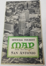 San Antonio Military Tourist Map 1943 Texas Map Photos Parks Buildings - £15.14 GBP