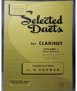 Selected Duets For Clarinet Volume 1 Easy-Medium Sheet Music Rubank, Inc... - £6.80 GBP