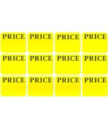 300 PRICE LABELS ReMoVaBLE Adhesive Yellow Price Tag STICKERs Label AVER... - $22.51