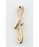 Authentic Tiffany &amp; Co Elsa Peretti Letter F Brooch Alphabet Collection ... - $331.86 CAD