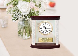 Personalize diamond clock custom her him unique anniversary wedding gift engrave - $166.49