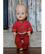 Vintage 1950s 10.5&quot; Soft Rubber Vinyl  Drink and Wet Squeaker Baby Doll ... - $65.73 CAD