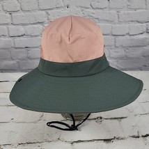 Sun Shade Hat Womens One Size Pink Gray Ponytail Hole Wide Brim SPF Pack... - £15.56 GBP