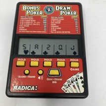 Radica Bonus Poker and Draw Poker Vintage Handheld Electronic Game Model # 517 - $11.29