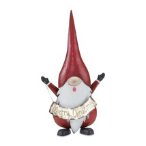 Gnome w/Merry Christmas 27&quot;H Iron - £53.24 GBP