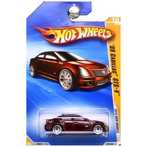 HOT WHEELS 2010 NEW MODELS 10 OF 44 BURGUNDY RED &#39;09 CADILLAC CTS-V - $27.38