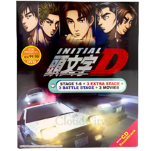 Initial D Complete Stage 1-6 +3 Movie +3 Extra Stage +3 Battle +Cd Ost Anime Dvd - £29.30 GBP