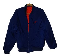 Vintage Y2K 90’s  Nike Blue/Red Reversible Large Swoosh Puffer Jacket Size M - £91.64 GBP
