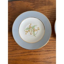 VTG Homer Laughlin Cavalier Eggshell Lily of the Valley Plate Saucers se... - £7.40 GBP