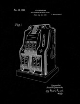 Slot Machine Game Patent Print - Black Matte - £6.24 GBP+