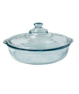 Fire King Sapphire Blue Philbe Casserole w Knob Lid 2&quot; Deep 1941-1956 Vt... - $41.30