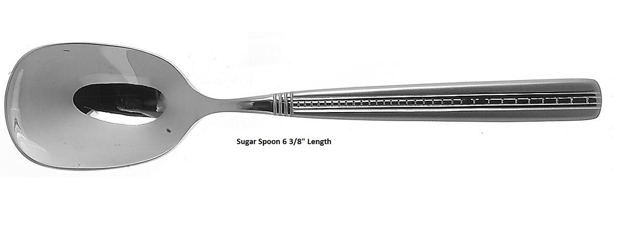 New Wedgwood TUXEDO SUGAR SPOON Stainless Steel Flatware - $15.95