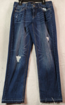 White House Black Market Jeans Womens Size 2 Blue Denim Cotton Pockets Slim Fit - £10.82 GBP