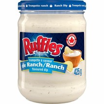2 Jars of Ruffles Ranch Flavored Dip 425g Each -From Canada -Free Shipping - $26.13