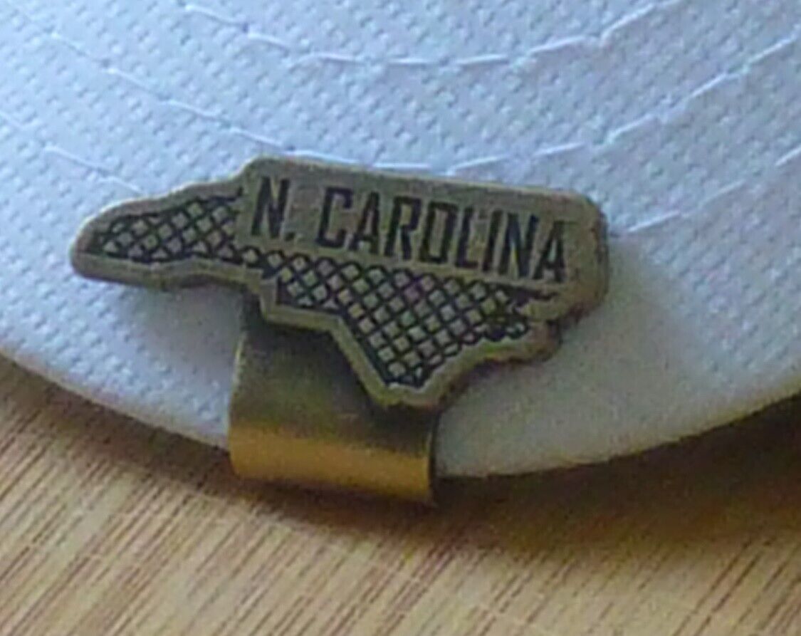 North Carolina Hat Clip Magnet Embedded for Any Club Ball Marker - By Ahead - $14.80