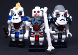 Lego Nuckal 2173 + Kruncha 2508 Minifigure Ninjago Skeleton Lot 3 Figures - £16.07 GBP