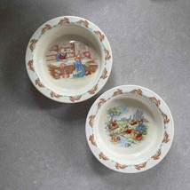 Vintage Royal Doulton Bunnykins English Fine Bone China Cereal (2) Bowls - £26.96 GBP