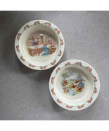 Vintage Royal Doulton Bunnykins English Fine Bone China Cereal (2) Bowls - £26.62 GBP