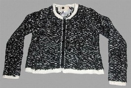 NAPA GIRLS Nubby Loop Loose Knit Wool Mohair Cardigan Sweater Wm&#39;s L Italy NWT - £35.96 GBP