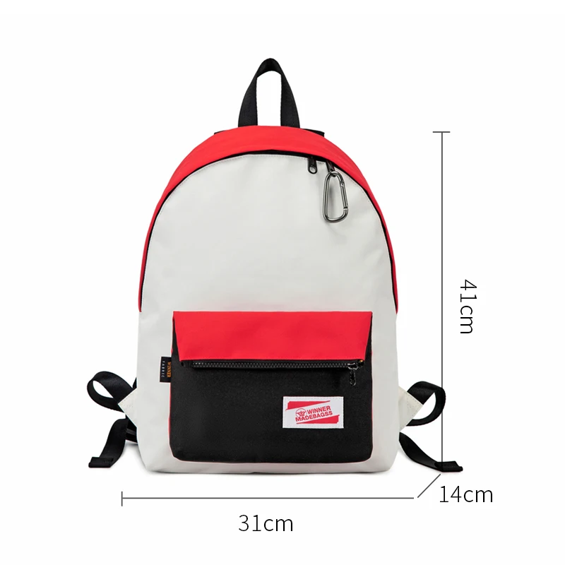 Winner Simple Female Backpack Unisex Canval School Bag For Teenage Girl Casual   - $139.04