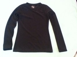 Boys-New-BCG-Size 7-black long sleeve V-neck/compression/sports/athletic shirt - £9.59 GBP