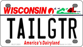 Tailgtr Wisconsin Novelty Mini Metal License Plate Tag - $14.95