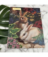Vintage 80s Trapper Keeper Portfolio Pocket Folder Bunny Rabbits Mead - $17.81
