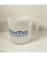 Vintage Fire King Mug Tem Tex Dallas Texas - €11,20 EUR