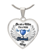 Personalized Memorial Necklace for Wife – &quot;I&#39;m a Wife to a Husband with ... - $75.15 CAD+