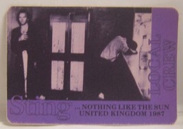 STING / THE POLICE - VINTAGE ORIGINAL CONCERT CLOTH TOUR BACKSTAGE PASS - $10.00