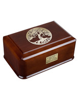 Tree of Life Wooden Cremation urn for Adult cremation Human Ashes Casket - £129.29 GBP+