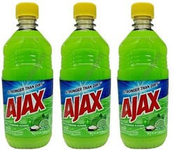 (LOT 3 Bottles) Ajax LIME w/ Baking Soda All Purpose Cleaner 16.9 oz Ea ... - $27.71